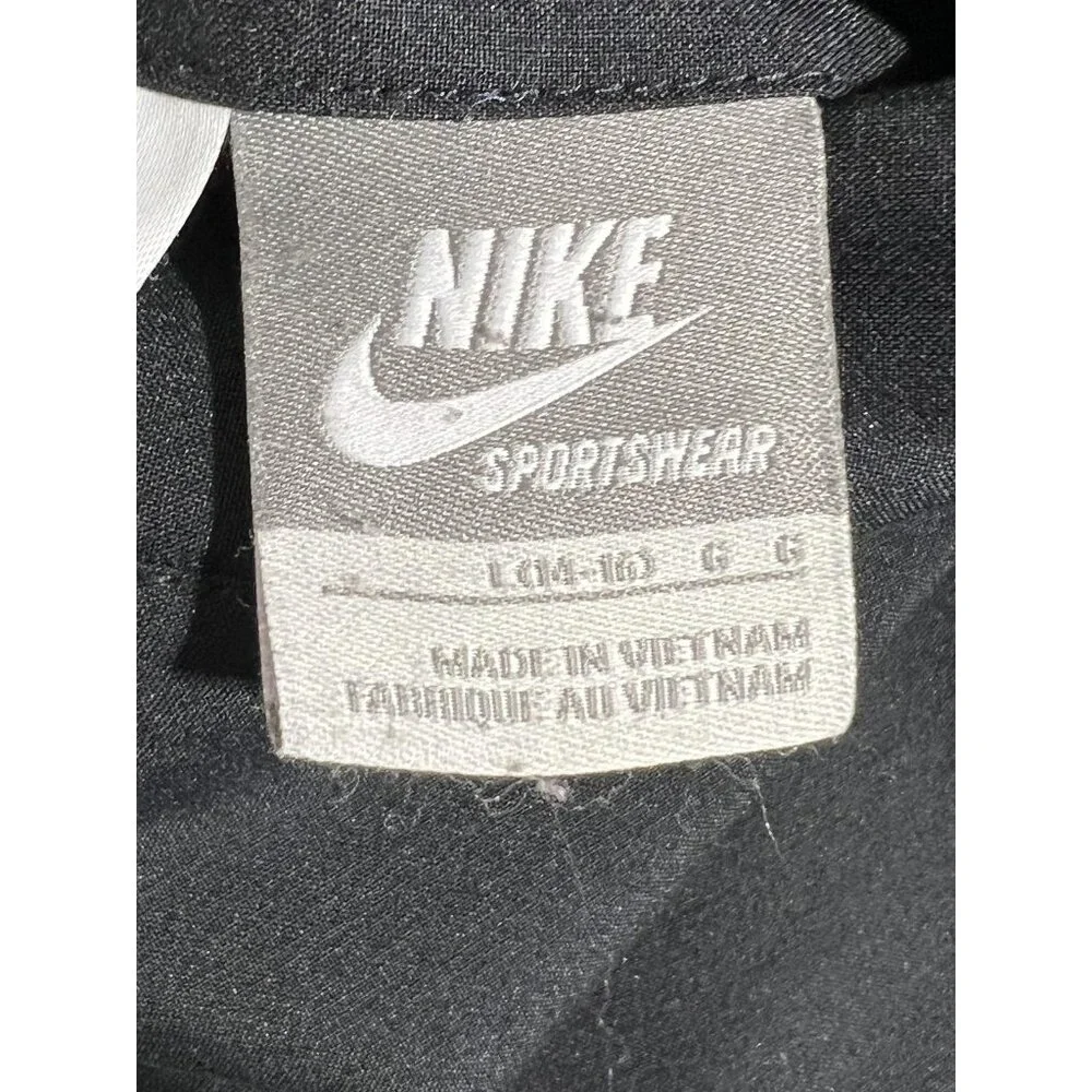 Nike‎ Sportswear Jacket Kids Large Black Red Hooded 3 In 1 Fleece Liner